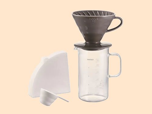 Hario V60 Ceramic Dripper &Beaker Set