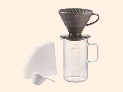 Hario V60 Ceramic Dripper &Beaker Set